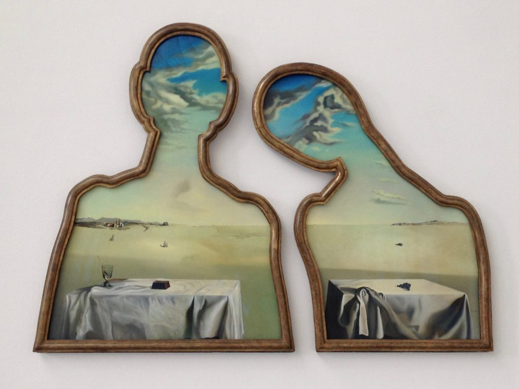 A couple with their heads full of clouds, Salvador Dalí